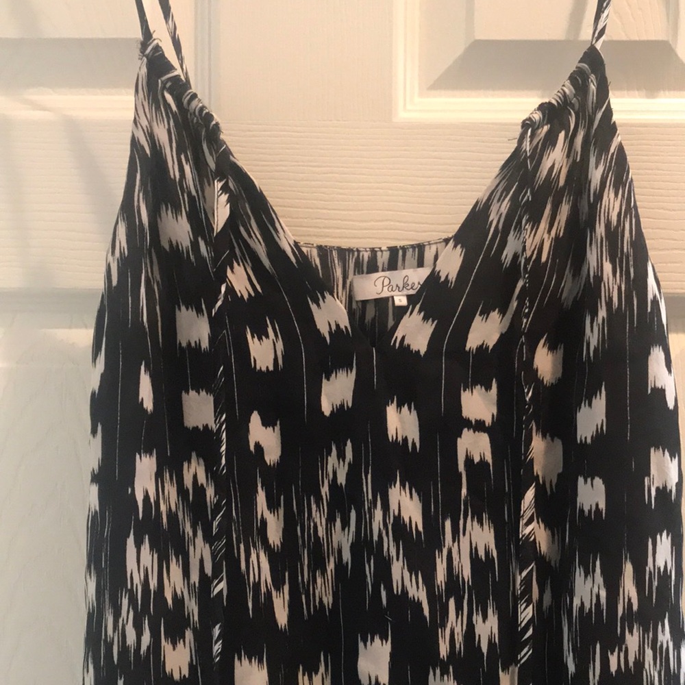 Sleevless printed silk Parker jumpsuit